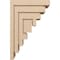 Ekena Millwork 10"W x 20"D x 30"H Classic Landon Rough Cedar Woodgrain TimberThane Corbel, Primed Tan CORUR10X20X30LANRCPR - alternate 6